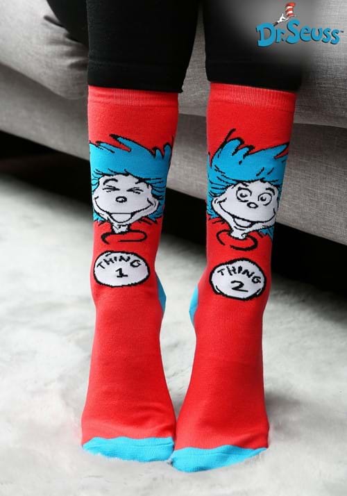 Thing 1 & Thing 2 Crew Socks - US 4042