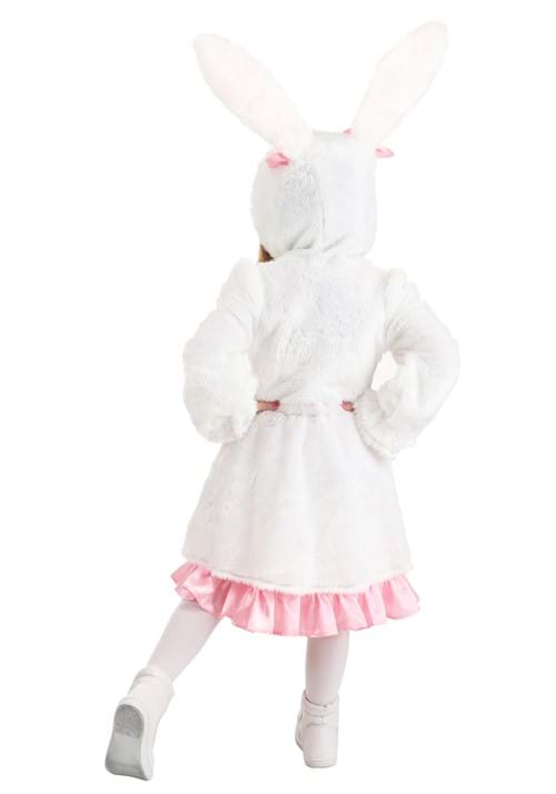 Girl's Toddler Fuzzy White Rabbit Costume - US 8661