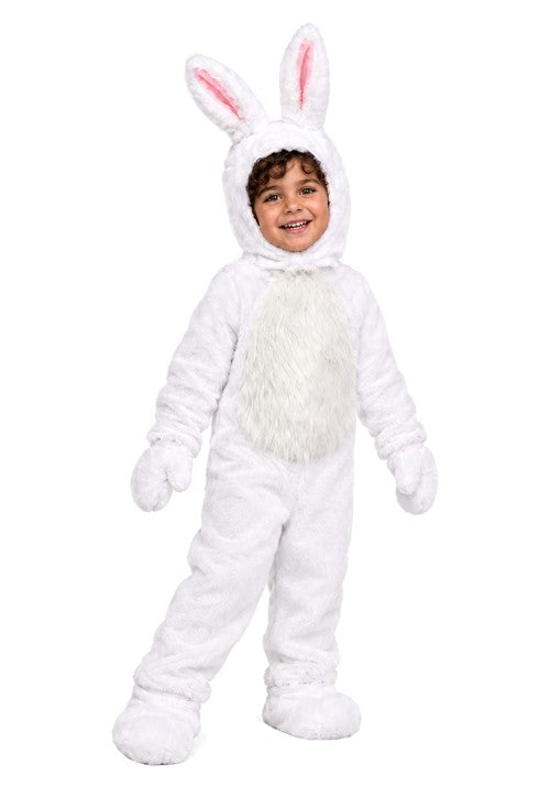 Open Face White Bunny Costume for Toddlers - US 3715