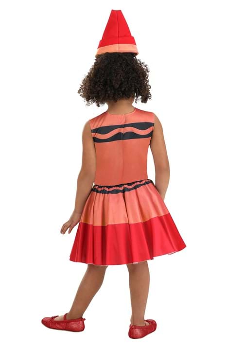 Girl's Toddler Red Crayon Costume Dress - US 2555