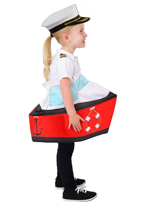 Toddler Ride in Boat Captain Costume - US 0994
