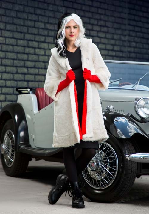 Cruella De Vil Coat Costume for Teens from Disney's 101 Dalmatians - US 7797