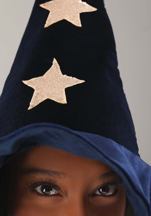 Velvet Stars Costume Witch Hat - US 6536