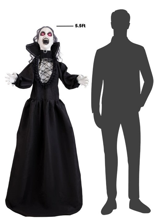 5.5FT Wilhelmina the Wailing Woman Animatronic Decoration - Scream Saver - US 0538