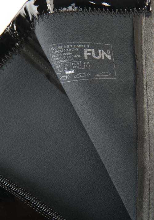 Black Patent Over the Knee Boots for Women - US 5251