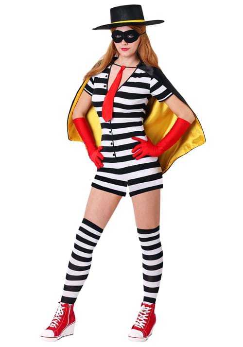 Women's Burglar Costume - US 7184