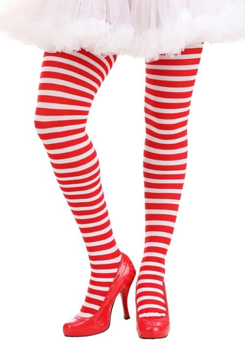 Women's Candy Stripe Costume Tights - US 3266