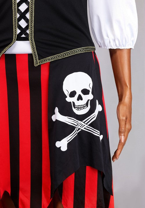 Women's Captain Corset Pirate Costume Dress - US 7101
