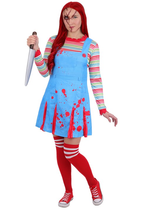 Women's "Come Play" Killer Doll Costume - US 9476