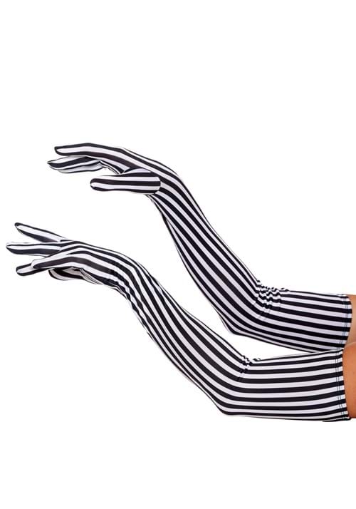Extra Long Stripe Beetle Ghost Gloves for Women - US 2423