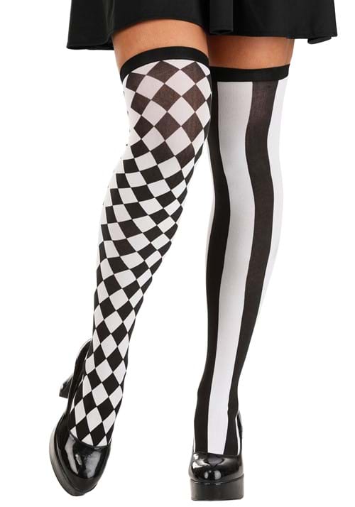 Harlequin Thigh High Stockings for Women - US 3199