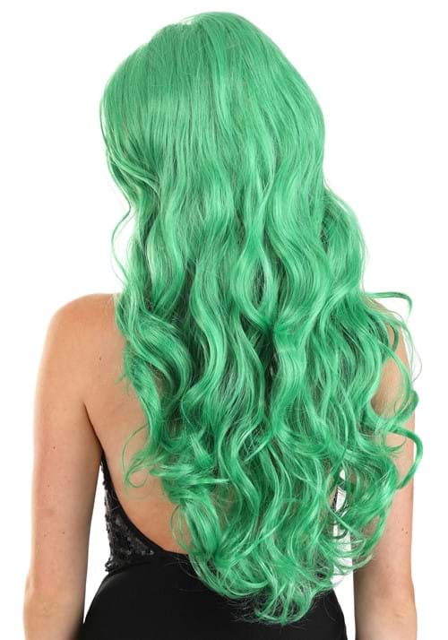 Long Wavy Green Costume Wig for Women - US 9874