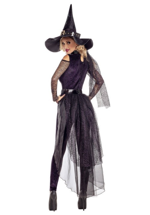 Midnight Violet Women's Witch Costume - US 7789