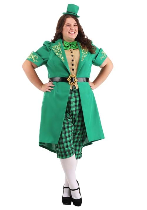 Plus Size Charming Leprechaun Costume for Women - US 7126