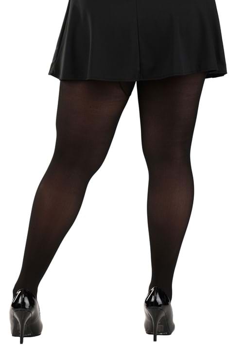 Plus Women's Opaque Black Tights - US 9213