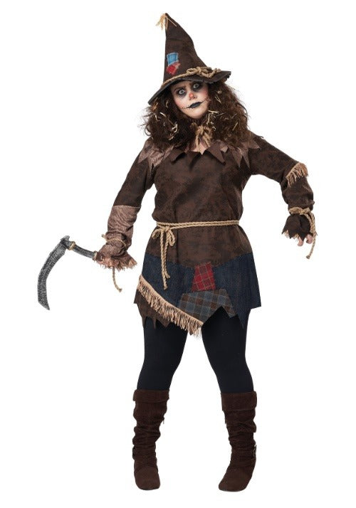 Plus Size Creepy Scarecrow Costume for Women - US 3225