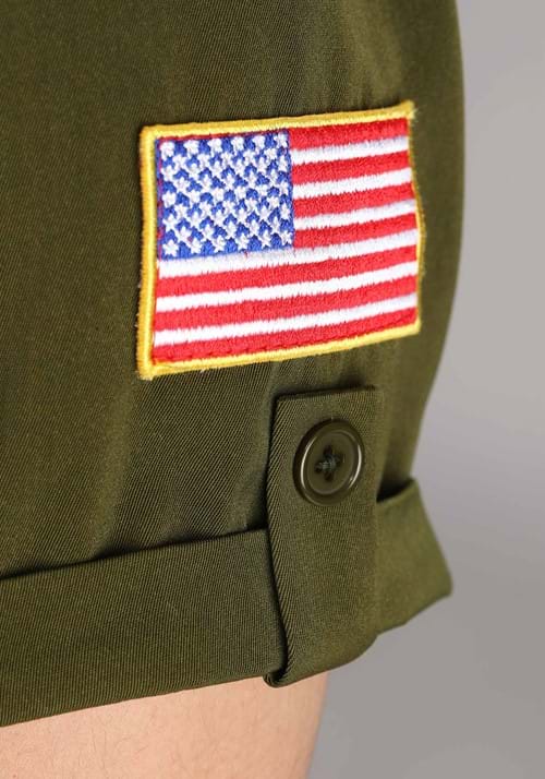 Plus Size Women's Top Gun Flight Suit Romper Costume - US 2107