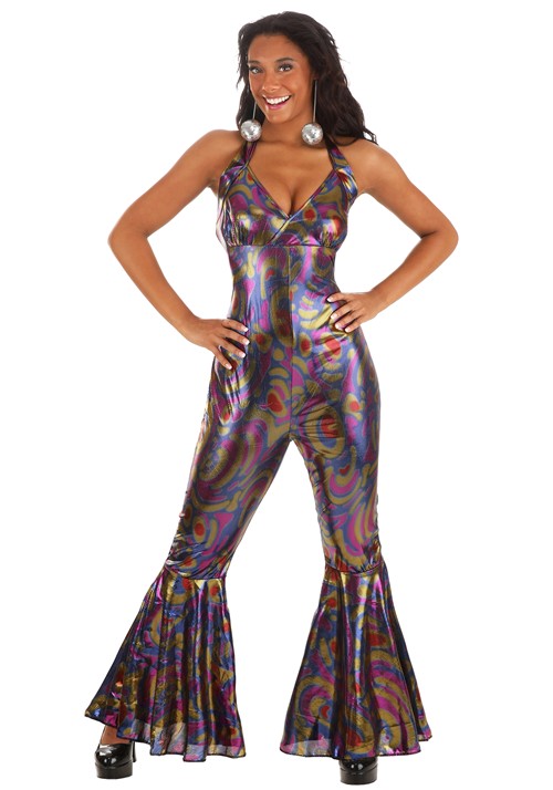 Sexy Disco Jumpsuit Women's Costume - US 4151