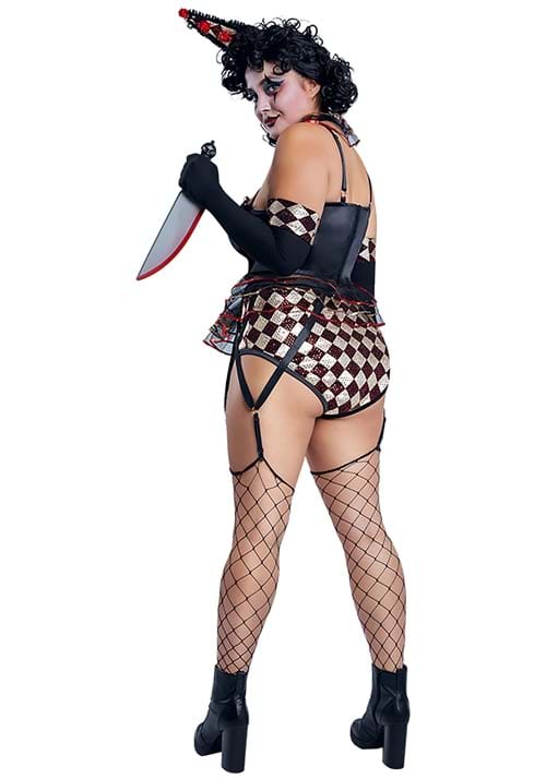 Plus Size Sexy Killer Clown Costume for Women - US 6453