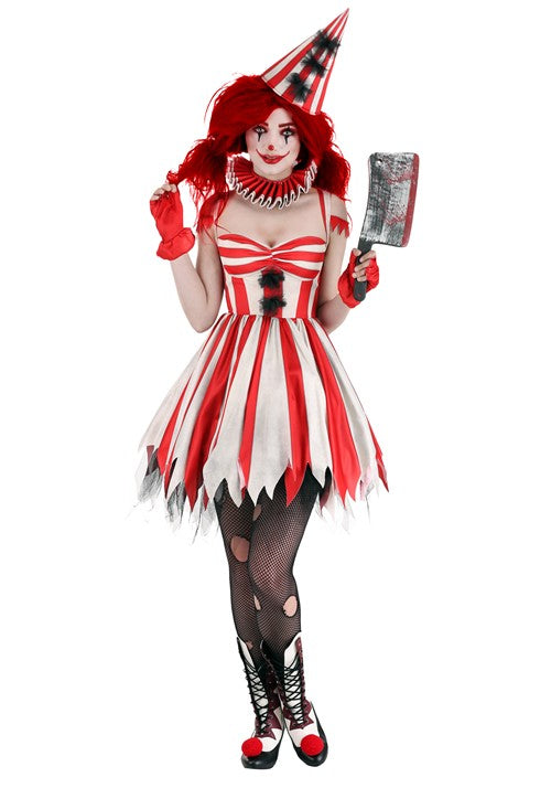 Sinister Circus Clown Costume for Women - US 4433