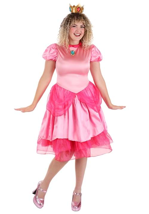 Super Mario Deluxe Princess Peach Costume for Women - US 2304