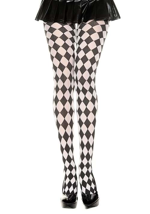 White Diamond Jester Tights for Women - US 4801