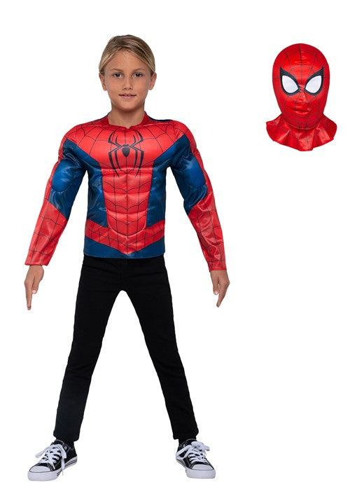 Boy's Spider-Man Muscle Chest Dress-Up Costume Set - US 4551