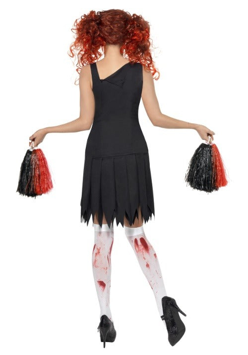 Zombie Cheerleader Costume Dress for Women - US 8558