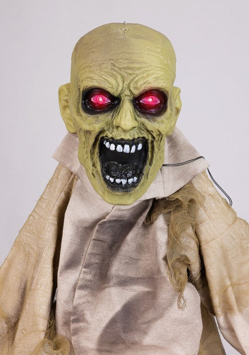 1.8FT Lunging Tabletop Zombie Animatronic Decoration - Scream Saver - US 8813