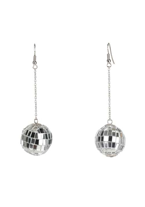 1-Inch Disco Ball Costume Earrings - US 8748