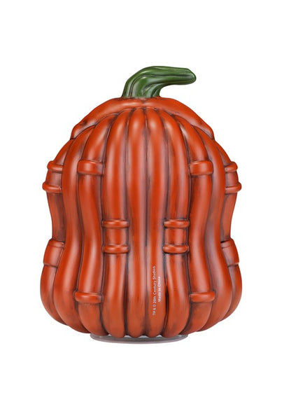 10-Inch Light Up Orange Pumpkin Predator Halloween Decoration - US 4681