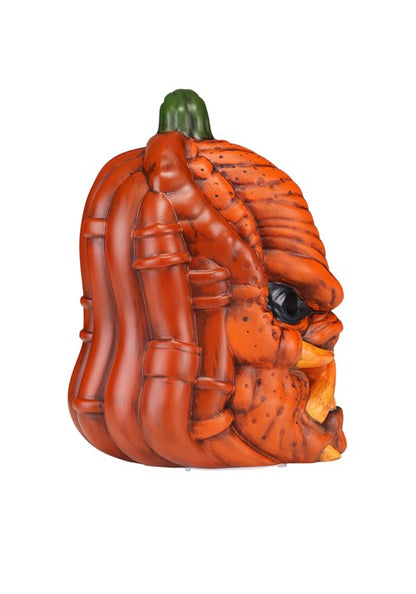 10-Inch Light Up Orange Pumpkin Predator Halloween Decoration - US 4681