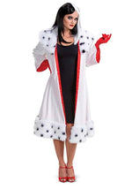101 Dalmatians Animated Cruella Jacket Deluxe Costume for Women - US 7718