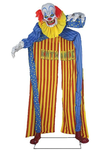 10 Foot Animated Looming Clown Archway Decoration - US 5431