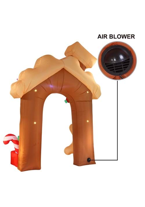 10FT Tall Jumbo Gingerbread Archway Inflatable Decoration - US 3839