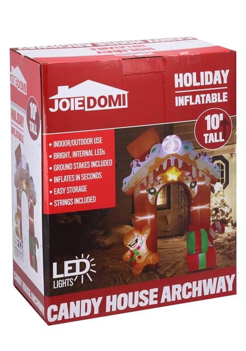 10FT Tall Jumbo Gingerbread Archway Inflatable Decoration - US 3839