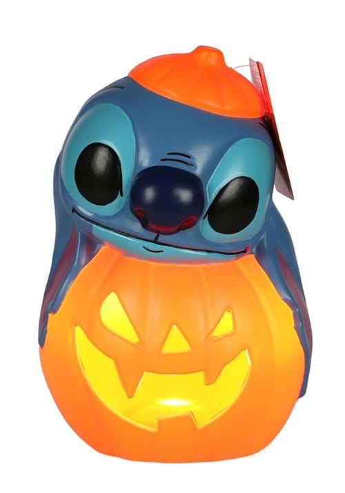 12-Inch Disney Light Up Stitch Pumpkin Stack Decoration - US 3195