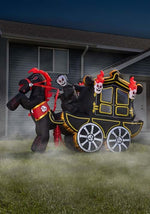 10FT Inflatable Halloween Carriage Prop Decoration - US 7302