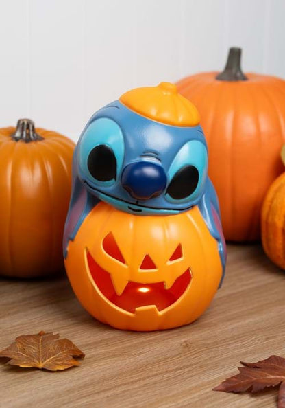 12-Inch Disney Light Up Stitch Pumpkin Stack Decoration - US 3195