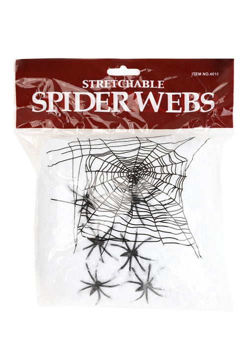 400 Square Foot White Spider Web Halloween Prop - US 7666