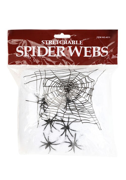400 Square Foot White Spider Web Halloween Prop - US 7666