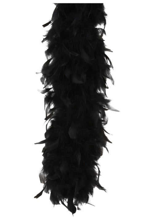 120 Gram Deluxe Black Feather Boa - US 3880