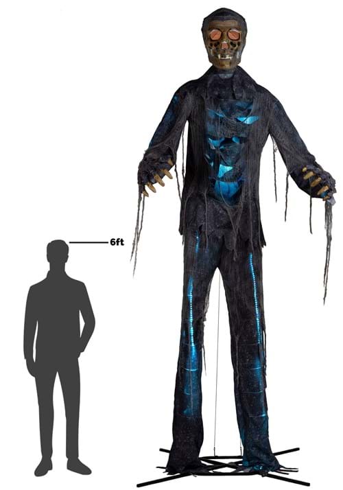 12FT Lighted Zombie Halloween Decoration - US 5410