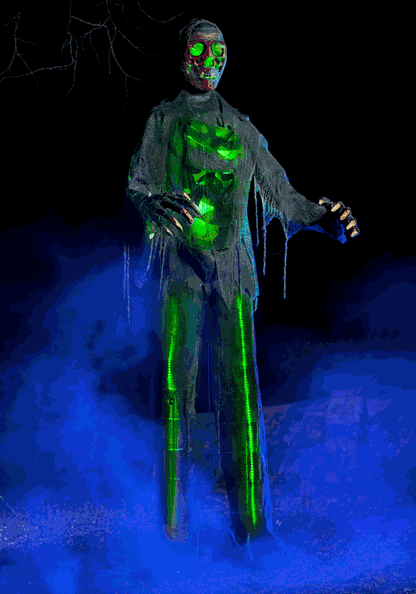 12FT Lighted Zombie Halloween Decoration - US 5410