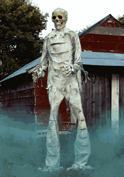 12FT Short Circuit Mummy Animatronic Decoration - US 9293
