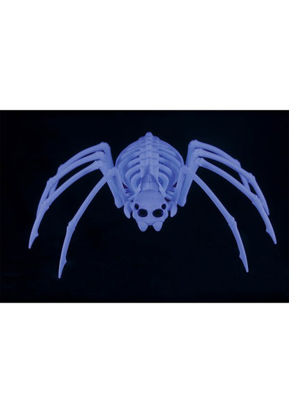 13.6" Black Light Ghostly Spooky Spider Skeleton Prop Decoration - US 0013