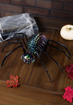 13-Inch Oil Slick Skeleton Spider Decoration - US 7672