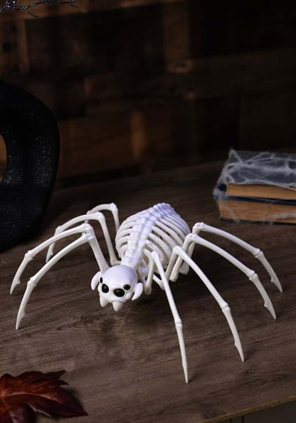 13.6" Black Light Ghostly Spooky Spider Skeleton Prop Decoration - US 0013