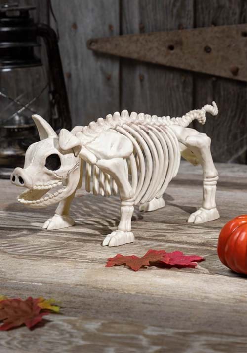 14.75-Inch Pig Skeleton Bonez Decoration - US 1535