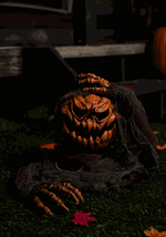 14-Inch Animated Head Popping Pumpkin Ground Breaker Decoration - US 3301